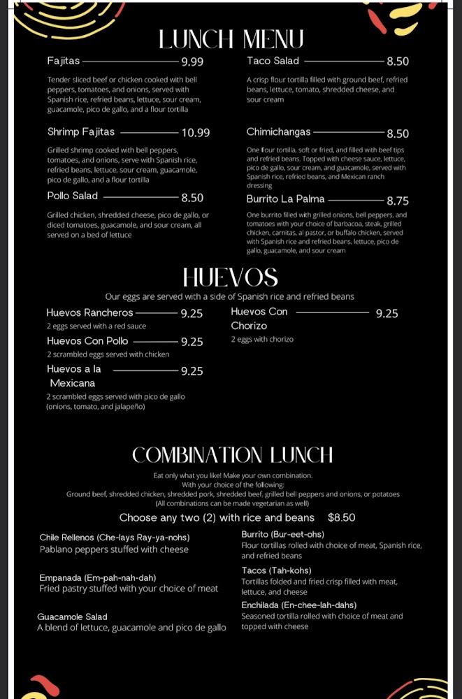 Tren De Villa Mexican Restaurant Menu image 3